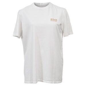 Golden Goose Logo-Print T-shirt in White Cotton